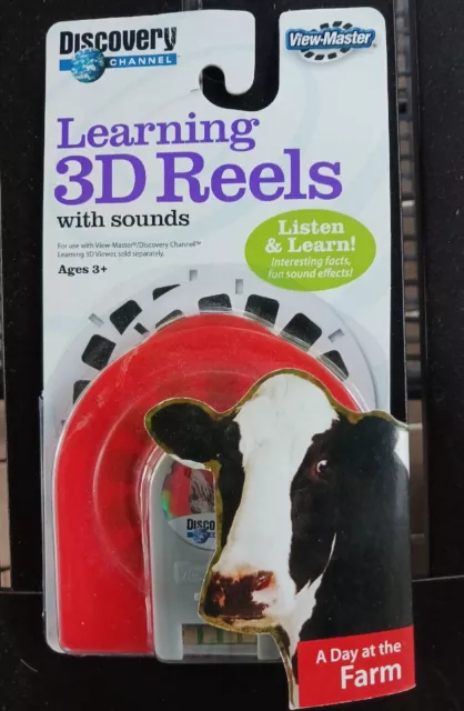 VIEW-MASTER DISCOVERY CHANNEL A DAY AT THE FARM Learning 3D Reels w/ Sounds  NEW $19.99 - PicClick