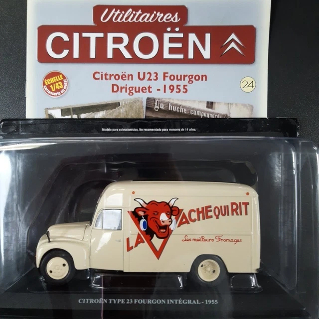 Figurine Peugeot 203 Fourgonnette "La Vache Qui Rit" Aquavit 1/43 - Boîte D'origine