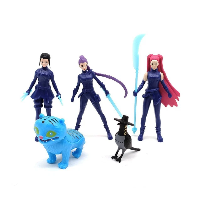 Lot De 5 Figurines PVC Rumi/Mira/Zoey - Mini Figurines De Dessin Animé 3 à 8 Cm, Décoration Bureau Ou Gâteau