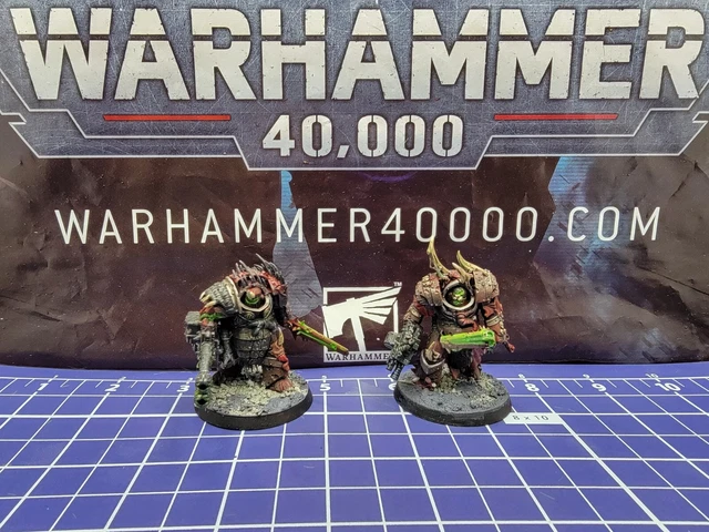 Miniature Plague Marines Games Workshop Marines Della Peste Games Workshop - Set 7 Miniature Per Warhammer 40.000 Warhammer Underworlds - Foto 2