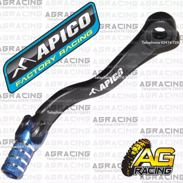Apico Black Blue Gear Pedal Lever For Husqvarna TC 250 2014 Motocross Enduro New