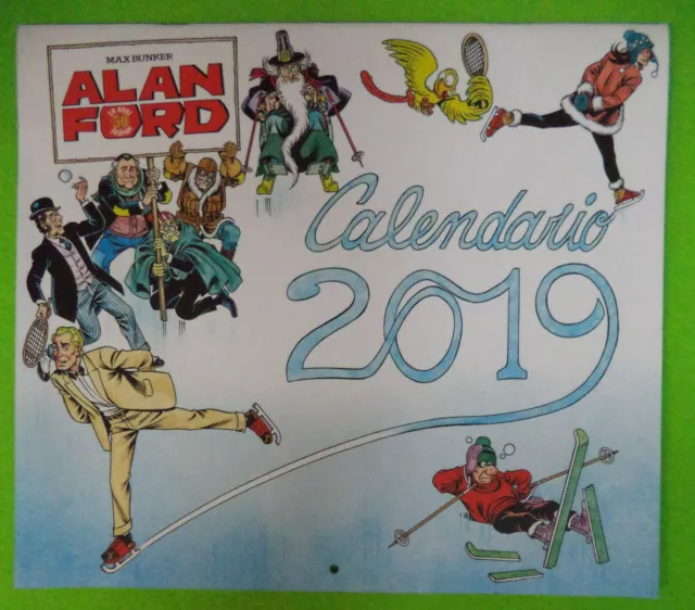 CALENDARIO CALENDAR 2019 Max Bunker ALAN FORD 50 anni insieme MAGNUS (LB5)