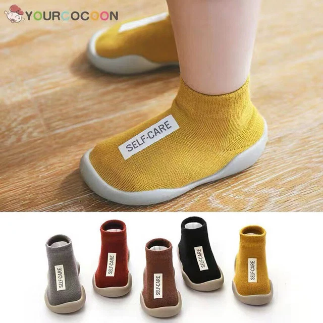 Calze antiscivolo bambina ragazzi bambini neonato pantofole invernali scarpe di cotone calde