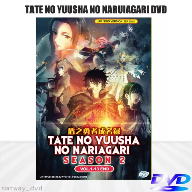 Tate No Yuusha No Nariagari Season 1+2 Anime DVD (Ep 1-38 end