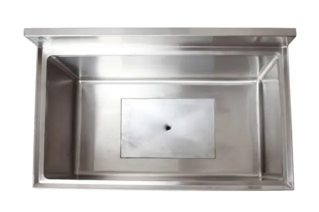 18" x 30" Stainless steel ice chest bin with Cold Plate