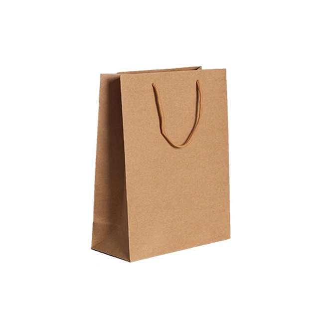 Bolsa de papel Kraft bolsa de regalo con mango pequeña bolsa de papel fiesta regalo bolsa de compras