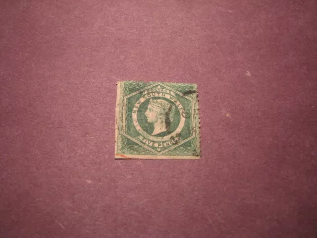 Australia New South Wales Stamp Scott# 38b  Queen Victoria 1860-63 C85