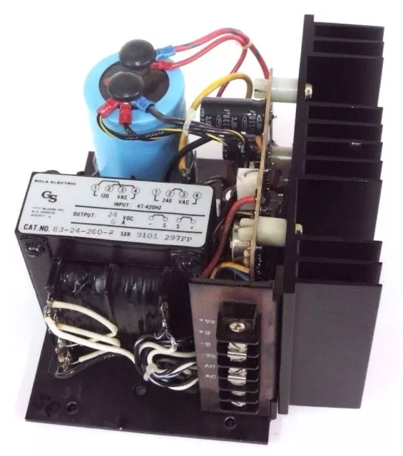 Sola Electric 83-24-260-2 Power Supply 83242602 Output: 24Vdc, 6A