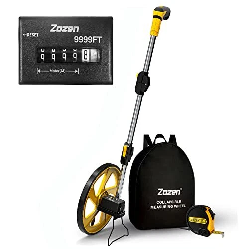 Metric Measuring Wheel in Meters, Foldable Meters Measure Wheel[Up to