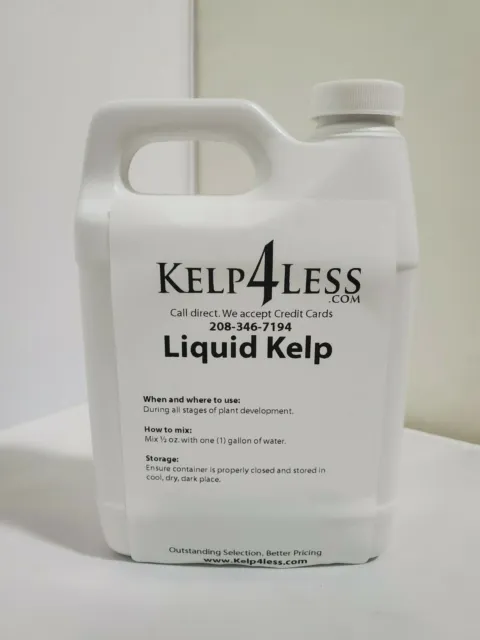 ORGANIC KELP SEAWEED LIQUID 32 oz Fertilizer 1 QUART Free Ship MICRO NUTRIENTS