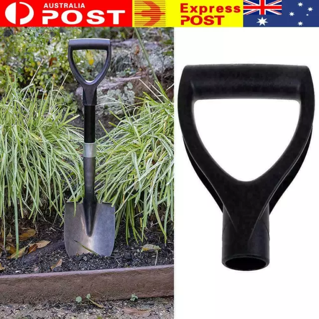 U type Black Plastic Shovel Replacement D Grip Handle Spade G8V2. Top