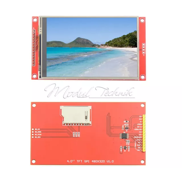 4.0" Inch 480x320 TFT LCD Display Module Color Screen ST7796S SPI Serial Touch