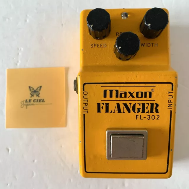Maxon FL-302 Flanger Analog Guitar Effects Pedal MIJ '80s Vintage from JAPAN