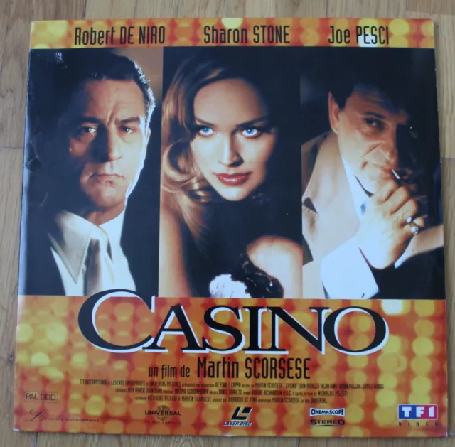 Casino - Martin Scorsese - Robert de Niro, double laserdisc - video laser