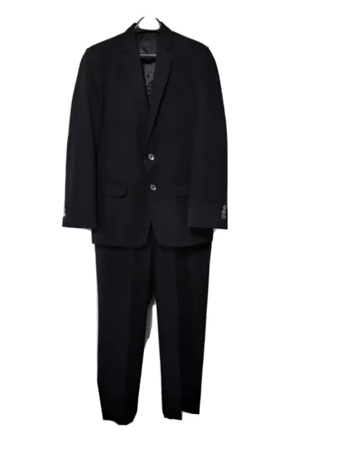 Nice Black Boys Suit  2 pc  Calvin Klein 2 SIZES 12H Slacks and 16 reg Jacket