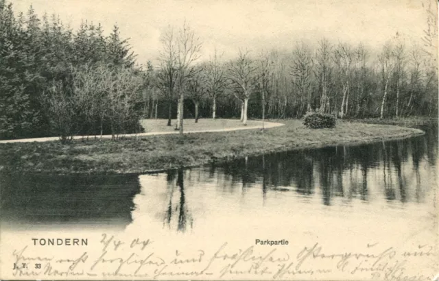 AK Tondern 1904 Parkpartie / Niebüll Leck Logumkloster Tinglev