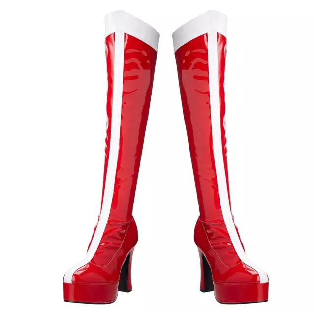 Ladies Official Wonder Woman Boots DC Justice League Comic Costume Fancy Dress