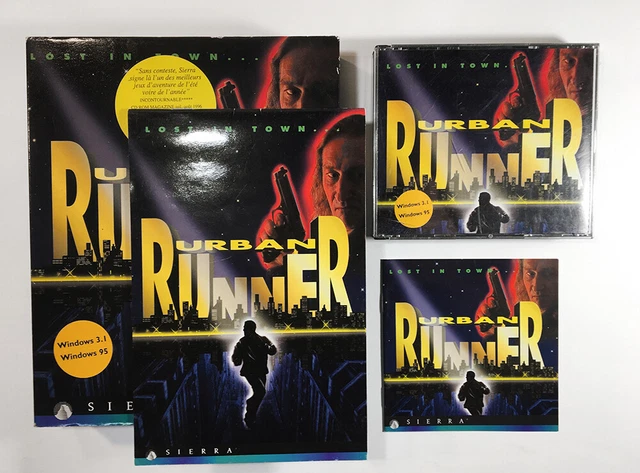 URBAN RUNNER Complet TBE+ Big Box Jeu PC CD-ROM Sierra VF (⚠️-2€ sur jeux supp.)