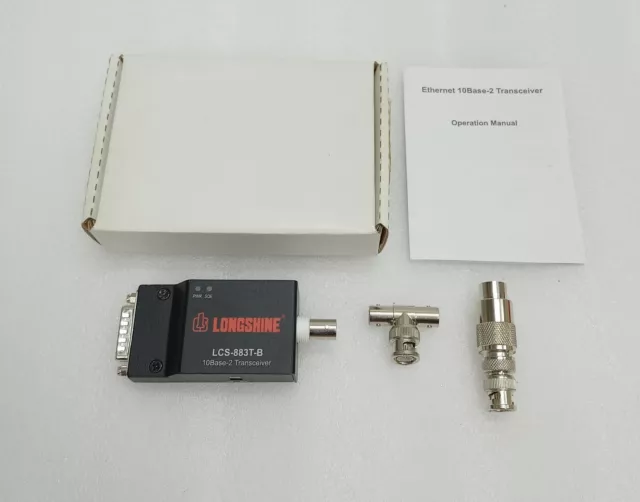 LONGSHINE LCS-883T-B Aui / BNC Émetteur-récepteur 10Base - 2 Émetteur-récepteur