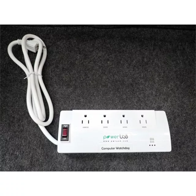 Power USB WATCH DOG Computer Controlled Power Strip, 100-140 VAC, 15A Max. Power USB WATCH DOG Computer Controlled Power Strip, 100-140 VAC, 15A Max.