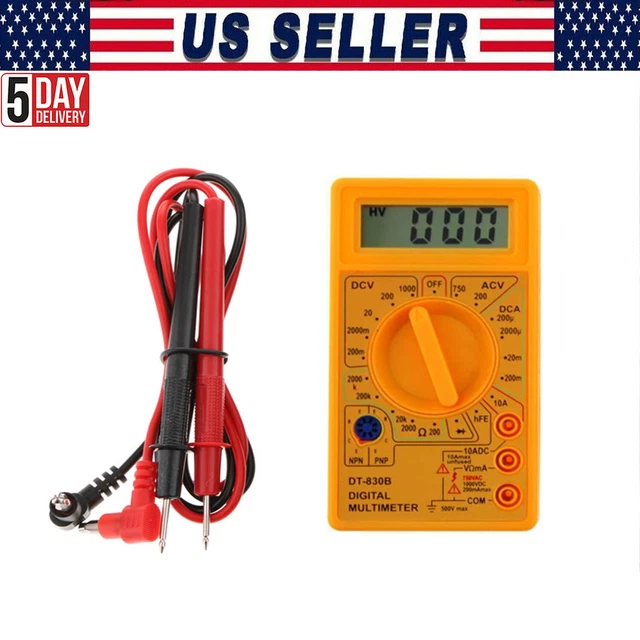 DIGITAL LCD MULTIMETER Electrical Meter AC/DC Voltmeter Current OHM