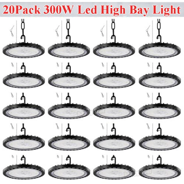 300W UFO LED High Bay Light - For Garage, Warehouse, Shop, Gym (6000K, IP65, 50,000 Hrs) 9 thumbnail image