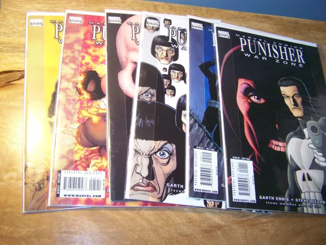 Punisher: War Zone (2nd Series) VF / NM Complete Set Run Lot 1-6