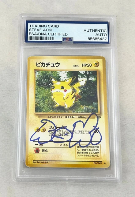 PSA 10 STEVE Aoki Signed Autographed 1999 Pokemon Jungle Pikachu AUTO GRADE  10! $547.07 - PicClick CA