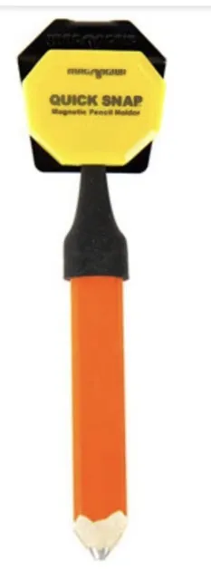MagnoGrip Quick Snap Magnetic Pencil Holder W/ Belt Clip Carpenter Writing Inst