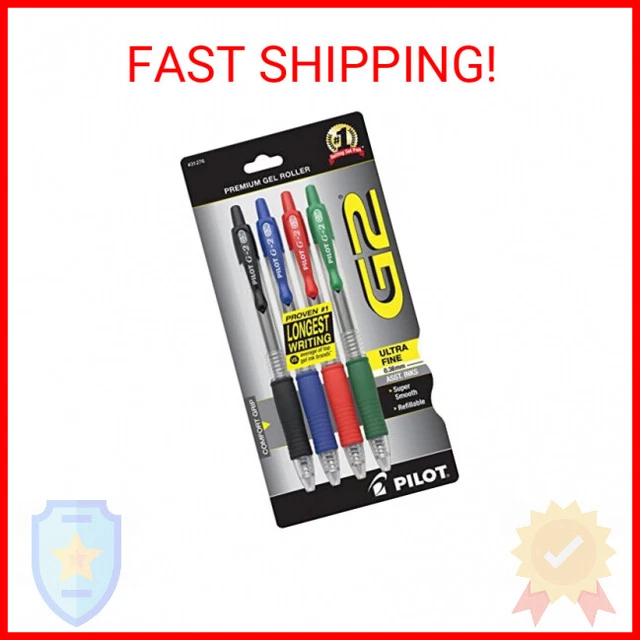 PILOT G2 Premium Refillable & Retractable Rolling Ball Gel Pens, Ultra Fine Poin