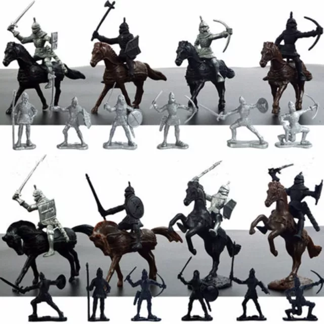 Imaginative Historical themed Medieval Knights Soldiers Figures Model Set