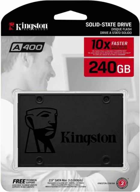 Disco duro SSD HD HDD solido 240GB Kingston A400 240 GB SATA III 2.5  -  Nuevo