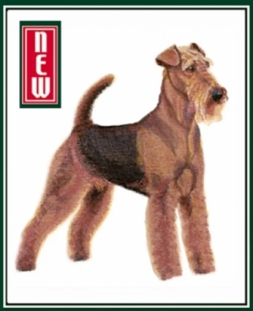 Embroidered Ladies T-Shirt - Airedale Terrier BT7061 Sizes S - XXL