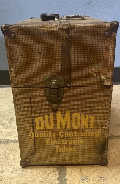 Dumont Quality Controlled Electronic Tubes Case FULL Of NEW Bulbs & TONS More