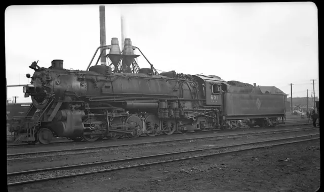 C&IM 601 2-10-2 Peoria IL 7-1939 Railroad Negative 2433