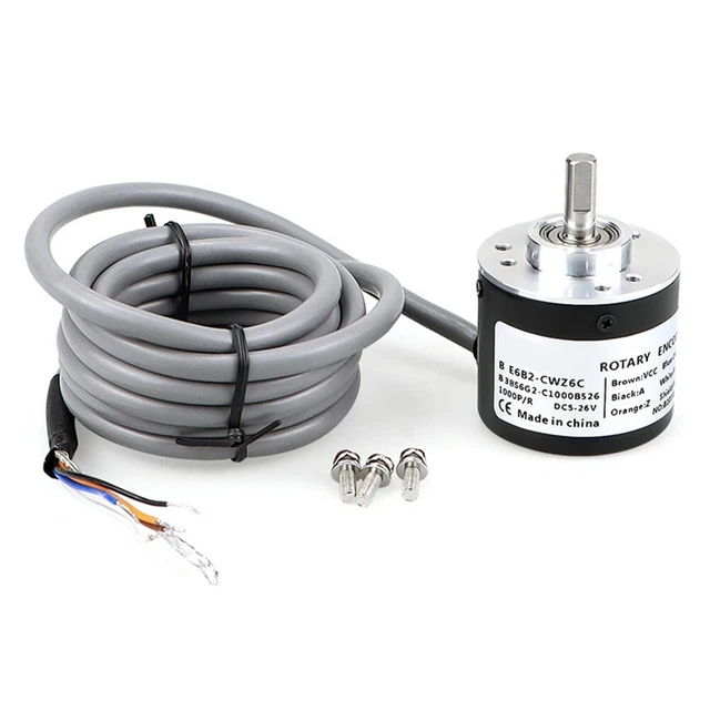 NPN PUSH PULL Encoder E6B2CWZ6C Metal Casing Incremental 100 200 300PR ...