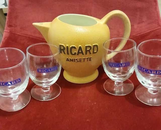 Lot Collection Ricard – Bonnet De Noël Avec Pichet, Verre Et Bouteille – France
