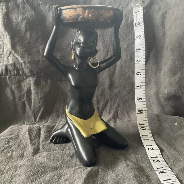 Mid-Century afrikanische Frauenfigur von Cortendorf, 1950er