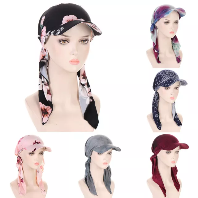 Chapeau Foulard Cap Soleil Turban Écharpe Parasol Brim Cap Baseball Chapeaux #