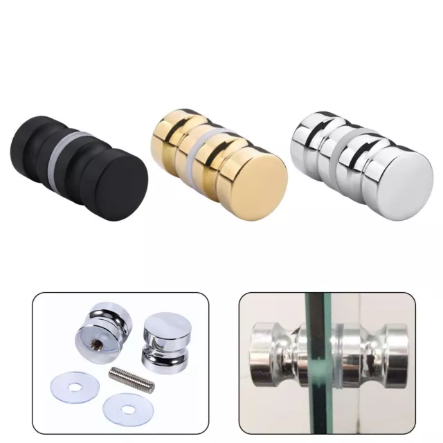 Sturdy and Durable Bathroom Shower Door Handle Knob Chrome Plated 30mm