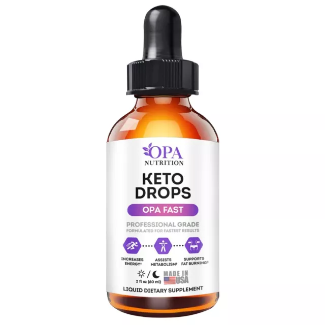 OPA Fast Keto Diet Drops with Green Tea, African Mango, and Raspberry Ketones