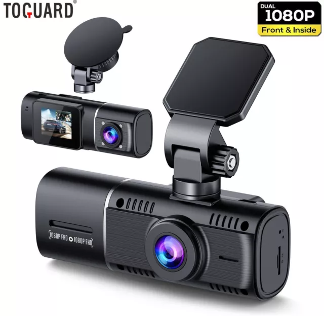 TOGUARD Dual FHD 1080P camera de tableau de bord cabine avant voiture Dashcam #I