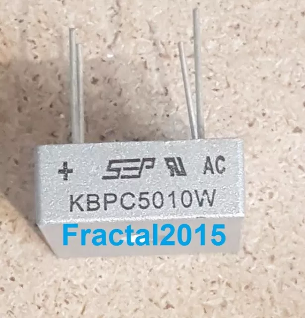 1Pcs KBPC5010W Pont de Diode Redresseur Aller Simple Bridge Rectifier Metal