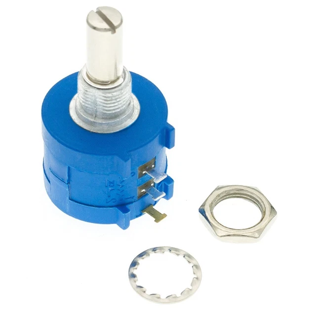 Potentiomètre à enroulement rotatif bleu de haute qualité pour un contrôle p
