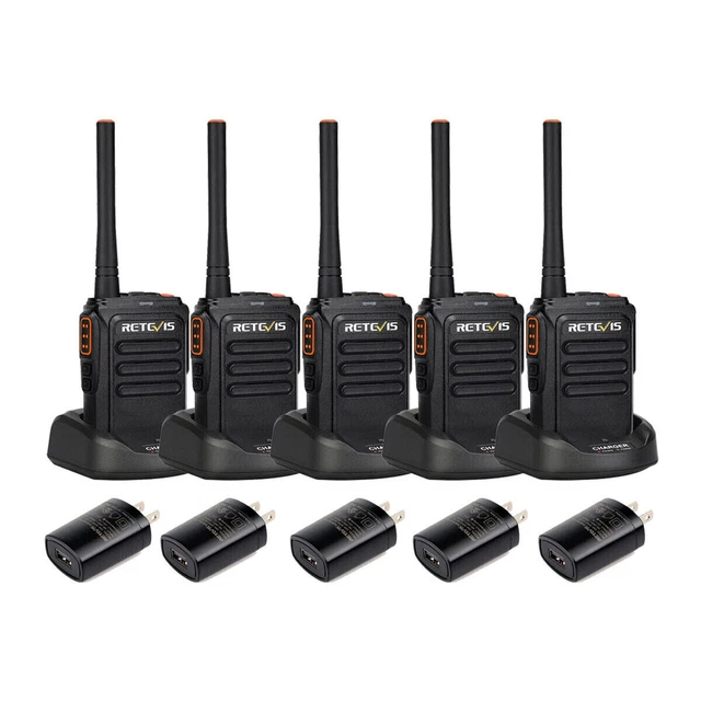MURS Radio Retevis RB38V Walkie Talkie Long Range NOAA Outdoor Camping/Hotel(5X)
