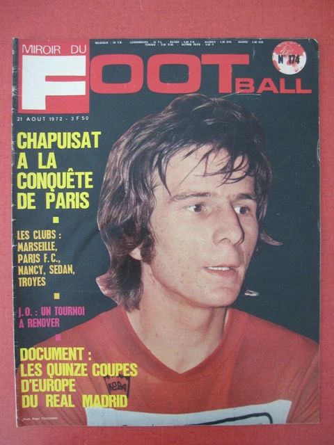 MIROIR DU FOOTBALL n° 230 de 1975 OM – ASSE 1-2 L'EXPLOIT + POSTER ST