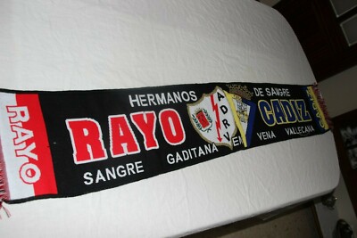 "ODIO A PLATINI" FIFA BUFANDA FUTBOL Edición 2013 Aficionados RAYO VALLECANO 