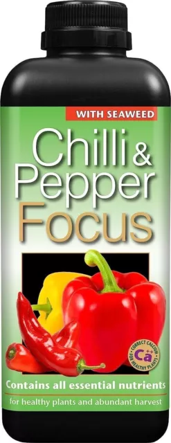 Growth Technology Chilli and Pepper Focus 1L Chilli Sweet Peppers Food UK Made