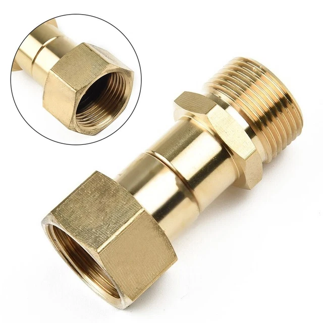 SECURE AND TIGHT Connection with M22 14mm Pressure Washer Hose Swivel