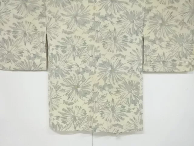 79332# Japanese Kimono / Antique Haori / Woven Flower